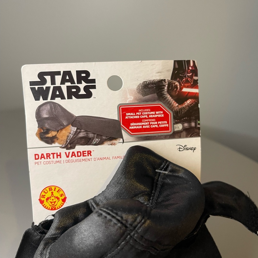 Small Dog Darth Vader Halloween costume Star Wars